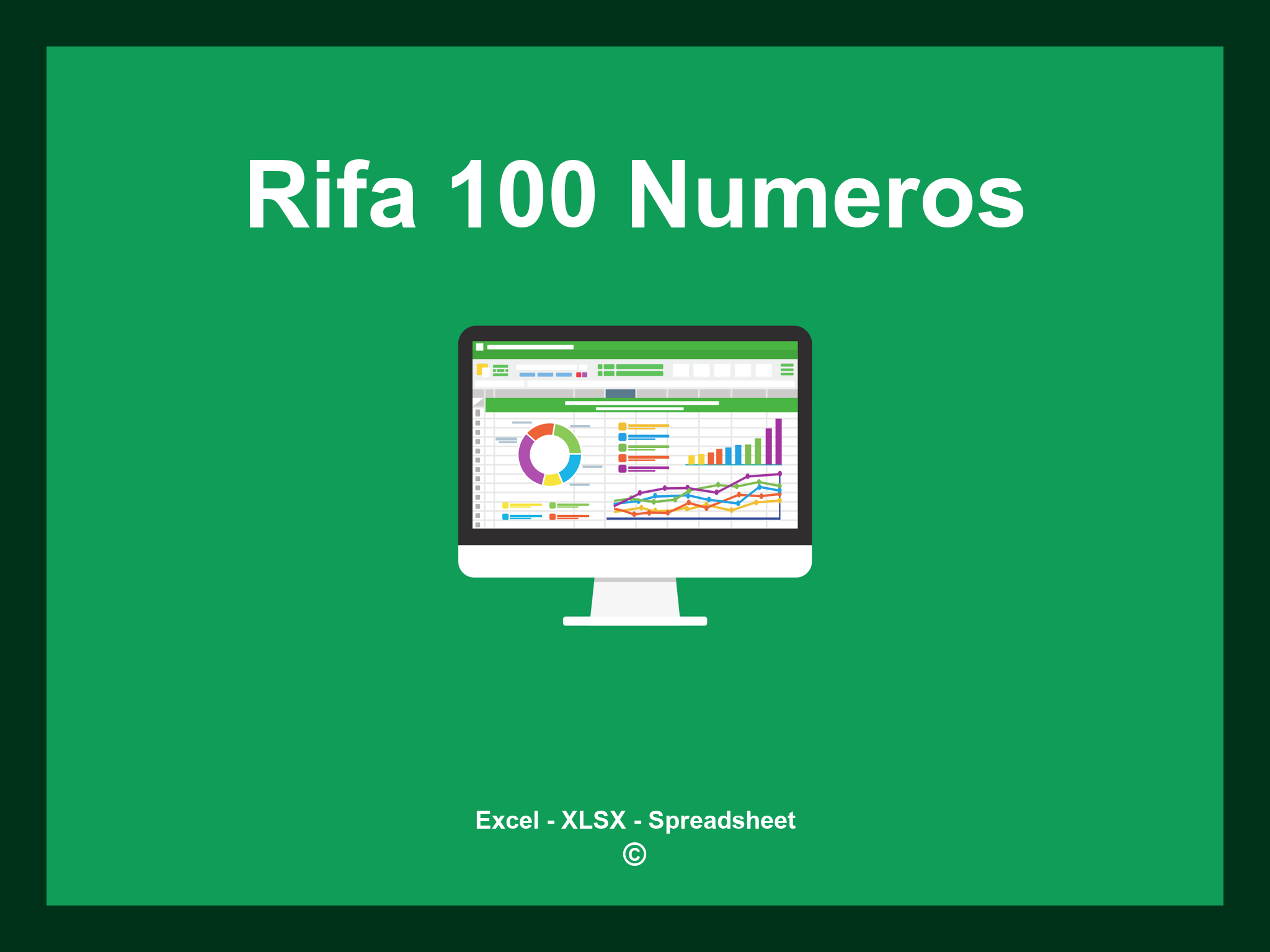 Plantilla Rifa 100 Numeros Excel